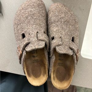 Birkenstock boston wool clog